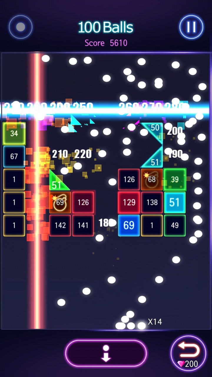 Bricks Breaker Hit - Glow Ball_playmod.games