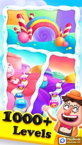 Crazy Candy Bomb-Sweet match 3‏(أموال غير محدودة) screenshot image 2
