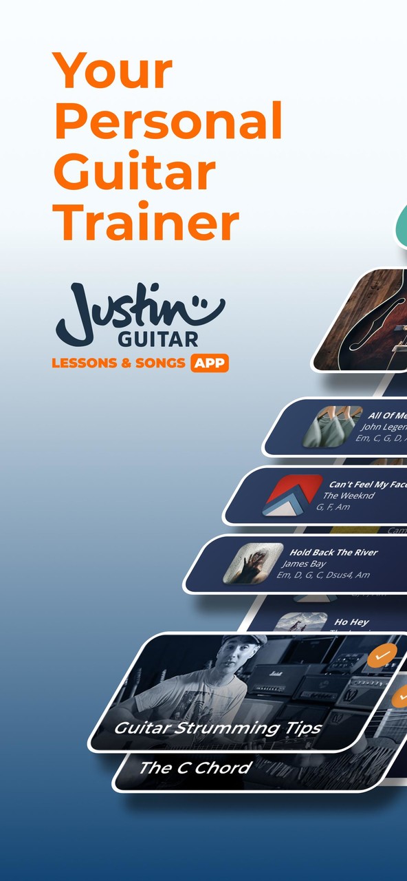 Justin Guitar Power Lessons App for Beginner MOD APK 3.1.5(Unlocked)_modkill.com