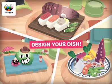 Toca Kitchen Sushi Restaurant(Full Unlocked) screenshot image 2_playmods.games