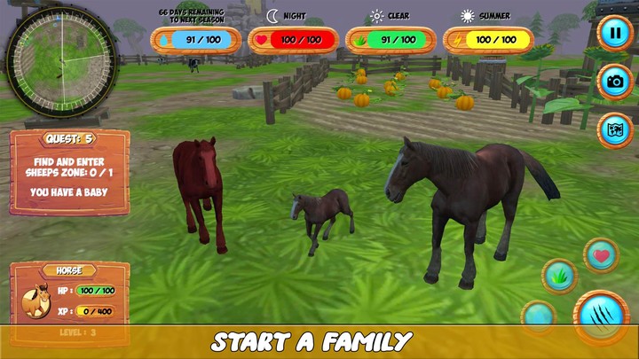 Farm Animals Horse Simulator‏