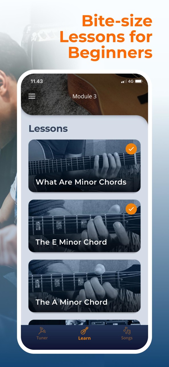 Justin Guitar Power Lessons App for Beginner MOD APK 3.1.5(Unlocked)_playmods.games