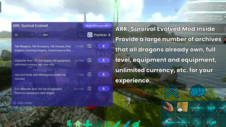 ดาวน์โหลด Ark: Survival Evolved Mod Apk V2.0.28 (ม็อดข้างใน) สำหรับ Android