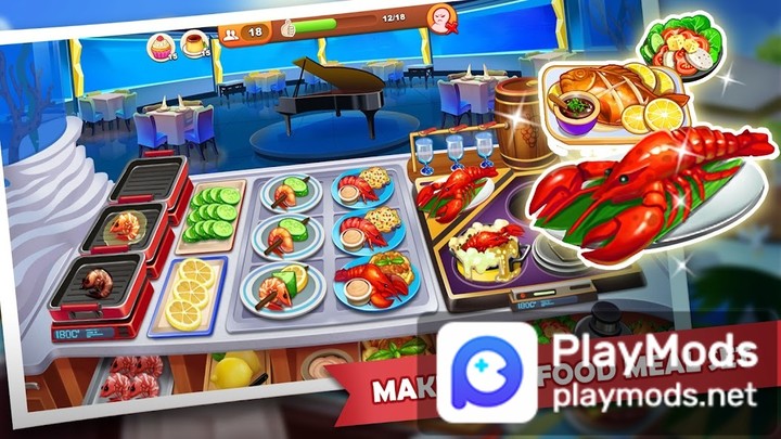 Nhà hàng Điên Cuồng Đầu Bếp(Kim cương không giới hạn) screenshot image 3 Ảnh chụp màn hình trò chơi