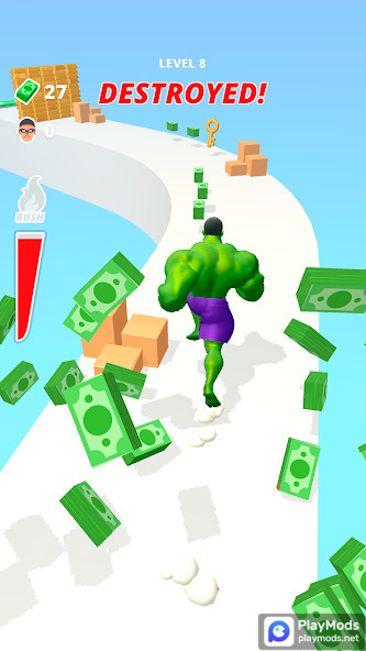 Muscle Rush - Smash Running Game(Unlimited Money) screenshot image 2_playmod.games