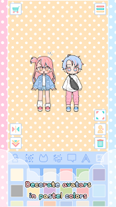 Pastel Friends : Dress Up Game(Free shopping) screenshot image 2_playmods.net