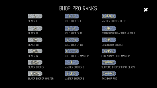 bhop pro(lots of gold coins )