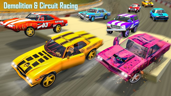 Derby Demolition Car Racing 3D Ảnh chụp màn hình trò chơi