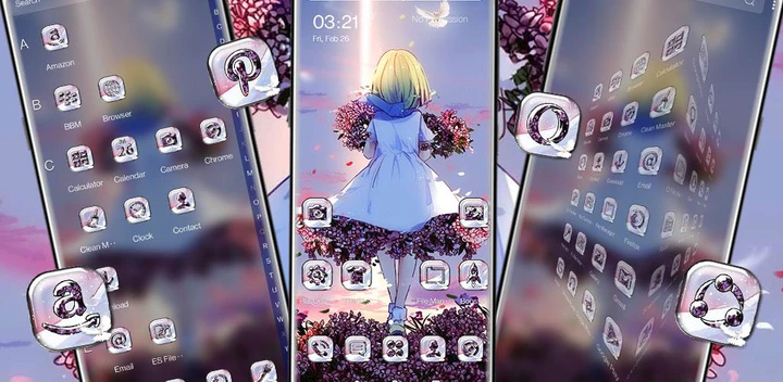 Tải xuống APK Anime Girls Themes cho Android