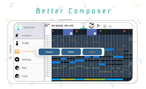 3 minutes Music Composition - musicLine(Unlocked All) screenshot image 5