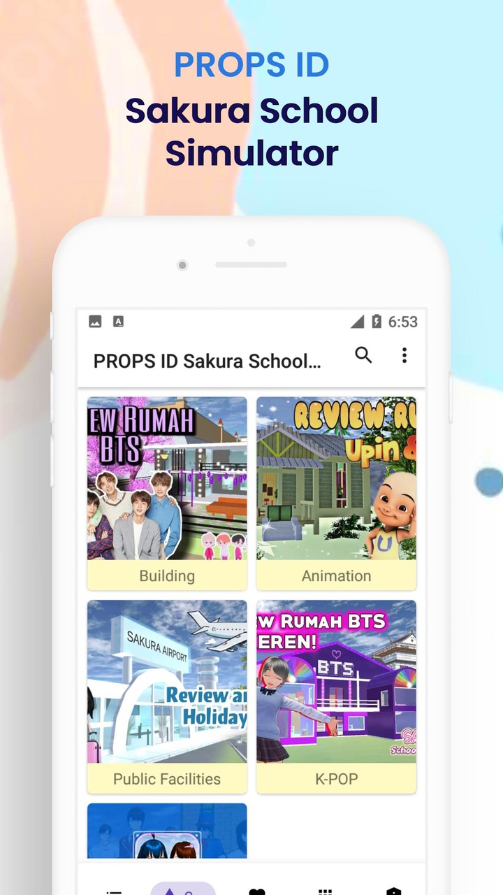 PROPS ID Sakura School Simulator Ảnh chụp màn hình trò chơi