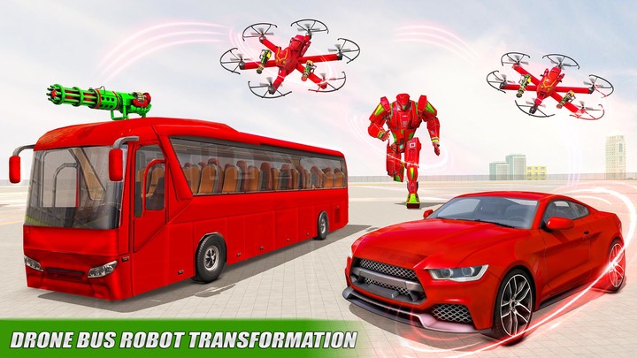 Bus Robot Car Drone Robot Game