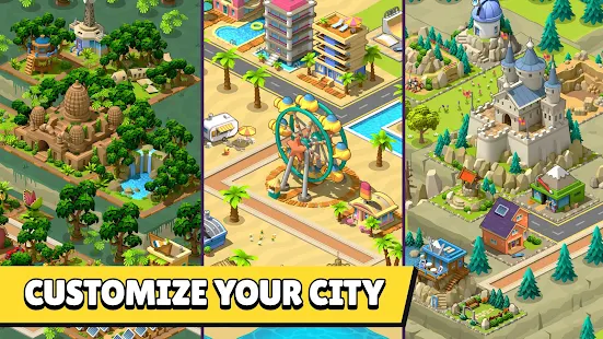 Village City Town Building Sim(Unlimited coins) Game screenshot  2