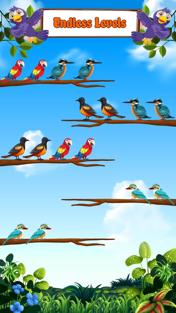 Bird Sort Color Puzzle Game‏