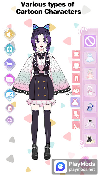 Vlinder Princess Dress up game(فتح جميع الأزياء) screenshot image 3