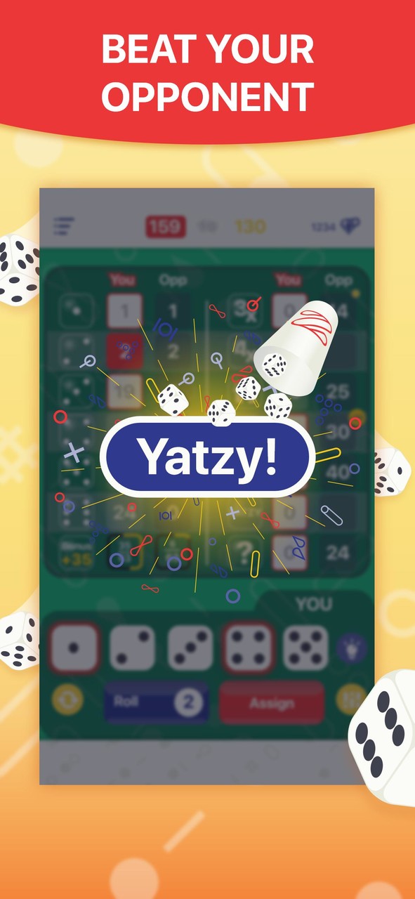 Yatzy - Dice Game Ảnh chụp màn hình trò chơi