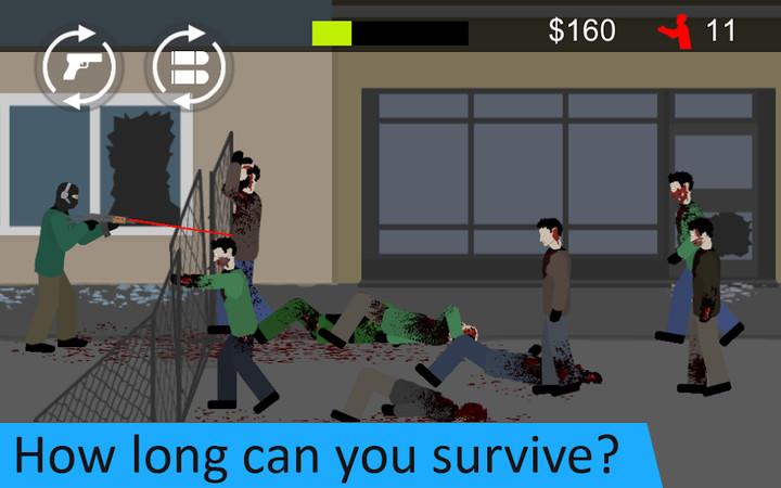 Flat Zombies: Defense&Cleanup(Hướng tới Menu) screenshot image 5 Ảnh chụp màn hình trò chơi