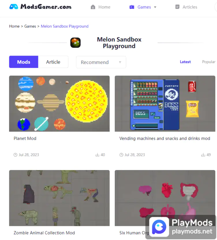 Mods For Melon Playground 3D APK for Android Download