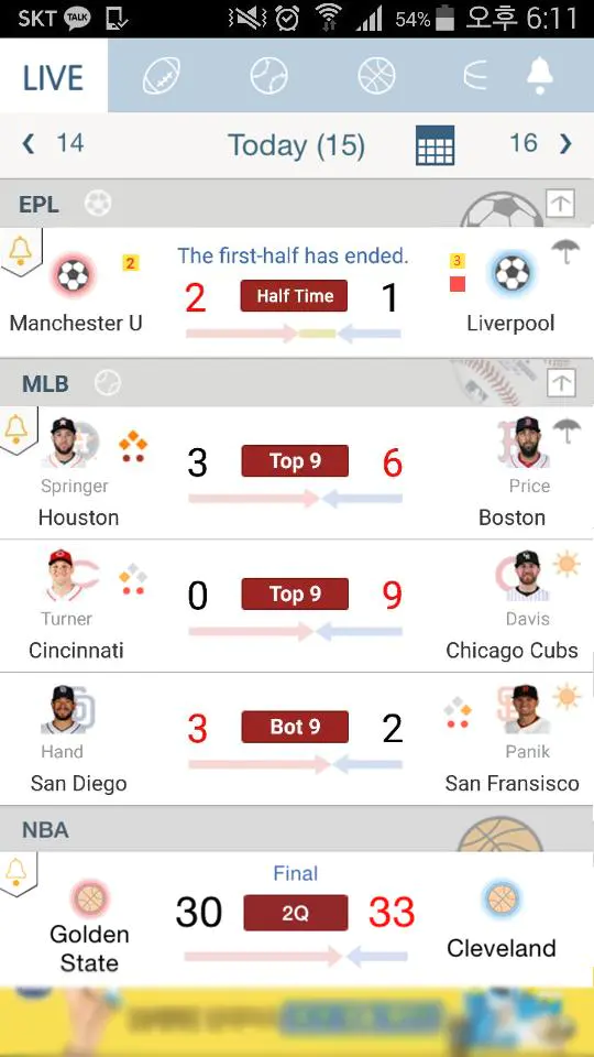 Android용 LIVE스코어 - 가장 빠른 스포츠 전종목 라이브스코어 MOD APK v41.4.0 다운로드 Android용 Live스코어 - 가장 빠른 스포츠 전종목 라이브스코어 Mod Apk V41.4.0 다운로드