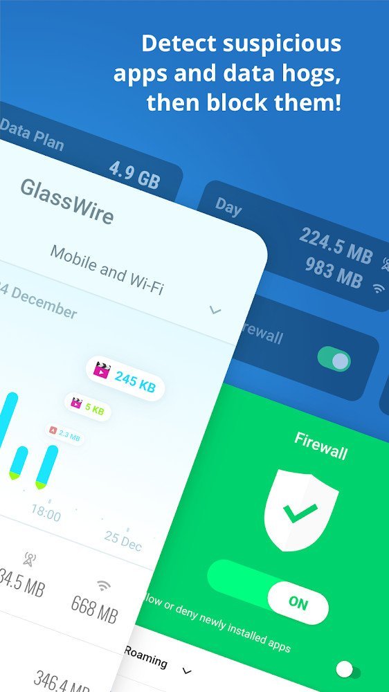 GlassWire Data Usage Monitor(Premium Features)
