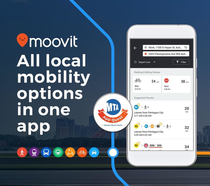 Moovit: Bus & Train Schedules_playmod.games