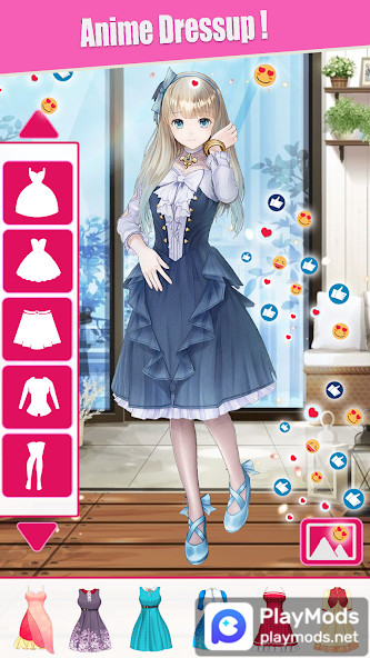 Anime Dress Up Makeover Games‏(تسوق مجاني) screenshot image 3
