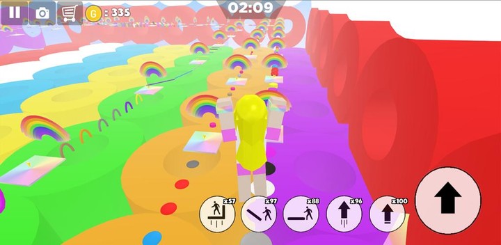 Rainbow Parkour sweet Girl_playmods.net