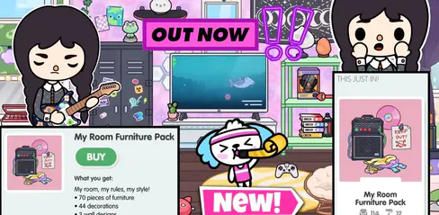 A New Free Home Designer Furniture Pack Is Coming In Toca Life World Mod Apk  v1.57