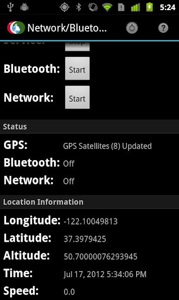 Network/Bluetooth GPS‏(دفعت مجانا) screenshot image 1