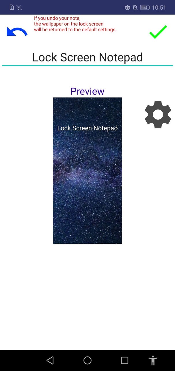 Lock Screen Notepad