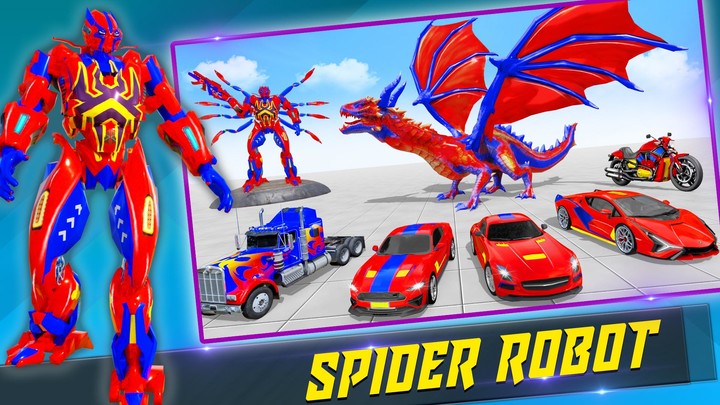 Spider Robot Car Transform War_playmods.games