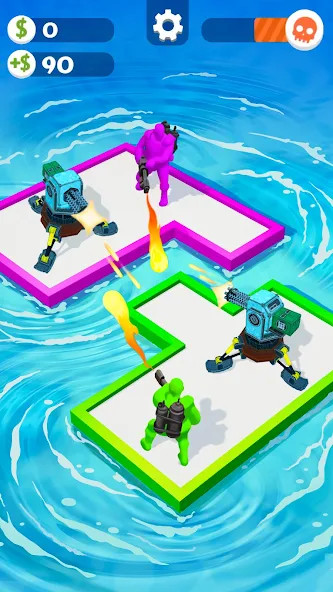 War of Rafts: Crazy Sea Battle(Unlimited Diamonds) screenshot image 3_playmods.games