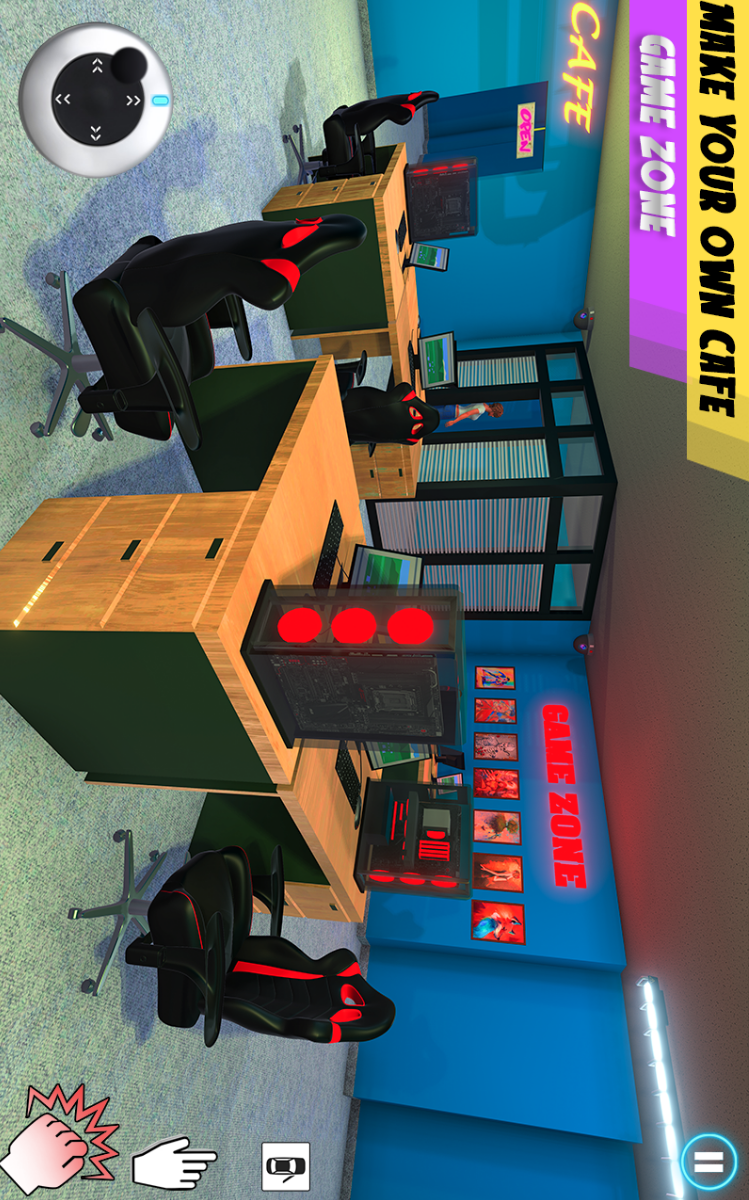 PC Cafe Business Simulator 2021(Large gold coins)