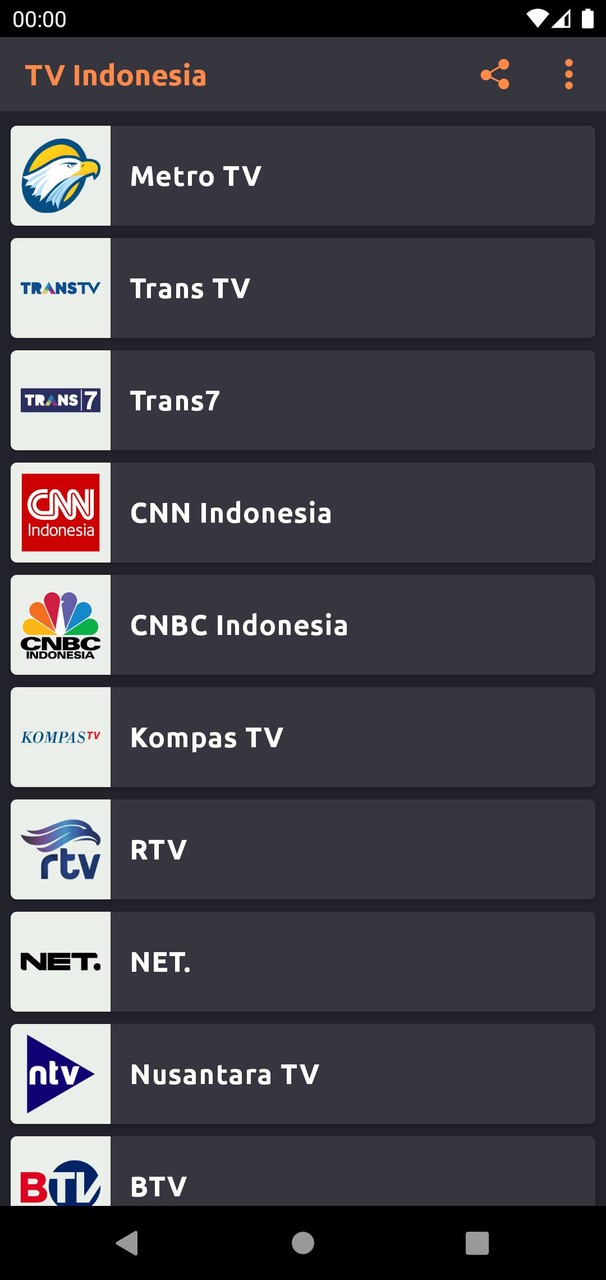 TV Indonesia Live Streaming Ảnh chụp màn hình trò chơi