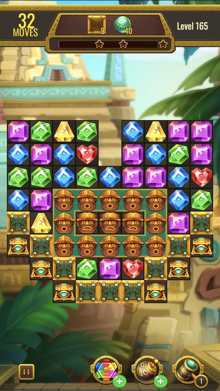 Jewels Maya Quest: Gem Match 3_playmod.games