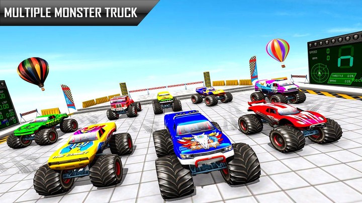 Police Monster Truck Stunt Car_playmod.games