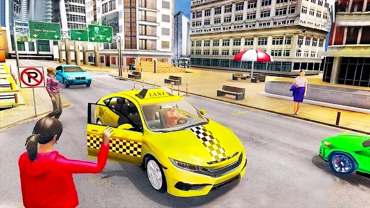 Real Car Taxi Games Taxi Racer Ảnh chụp màn hình trò chơi