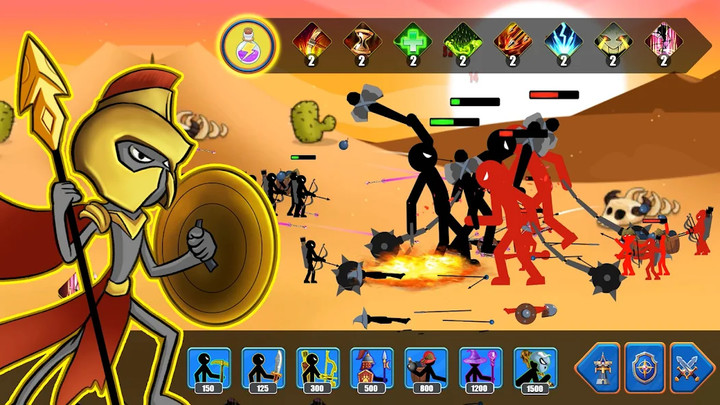 Stickman War : Clash of Stick‏(أموال غير محدودة) screenshot image 1