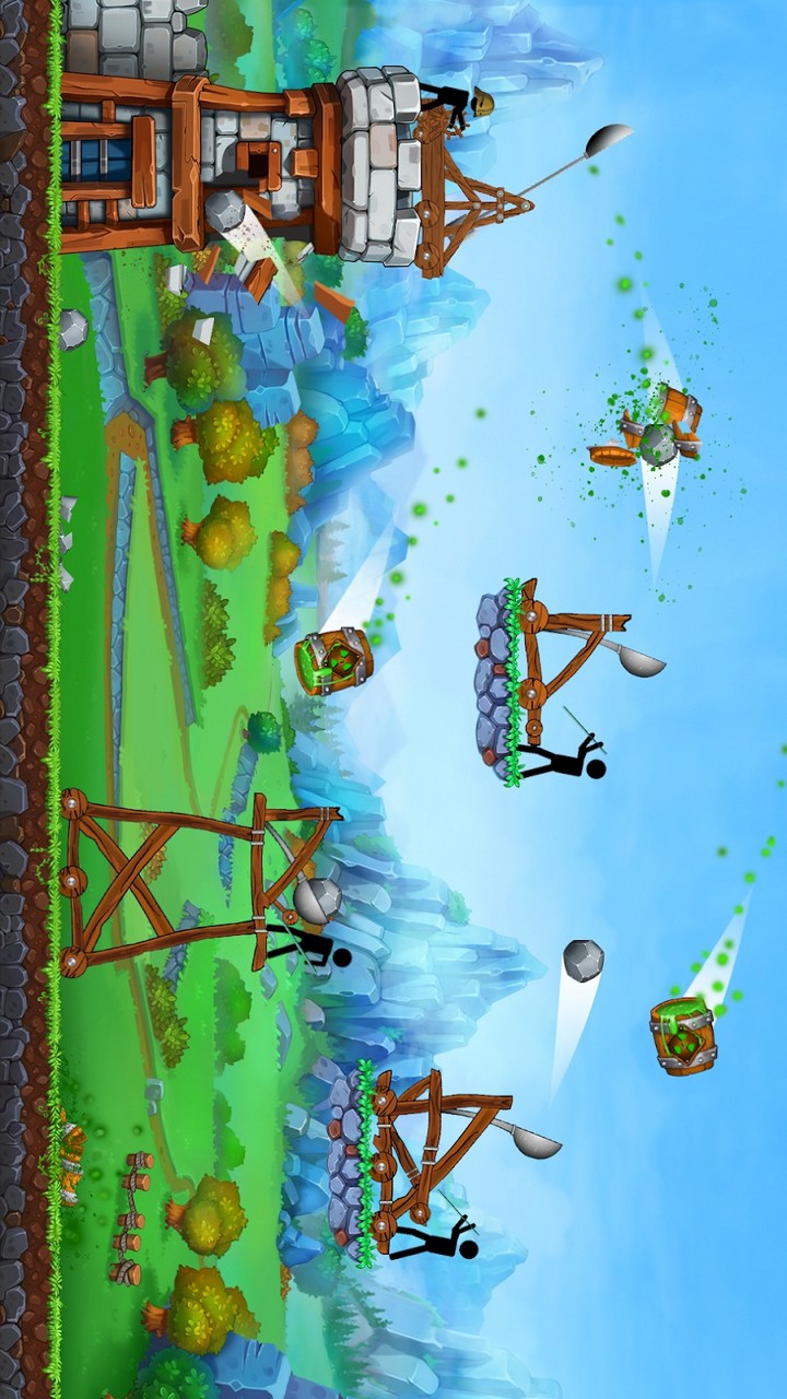 The Catapult — King of Mining Epic Stickman Castle Captura de pantalla