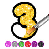 Glitter Number and letters coloring Book for kids mod apk 4.1 (解鎖高級)