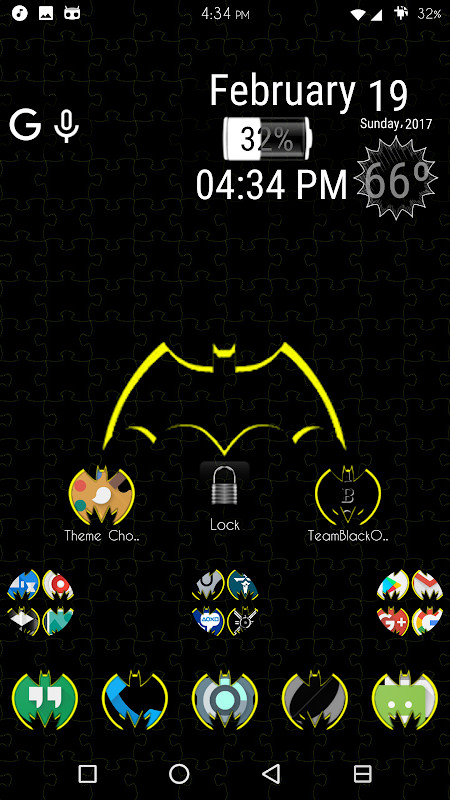 Yellow Batcons Icon Skins‏
