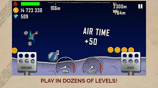 Hill Climb Racing(Unlimited Money) screenshot image 2_playmod.games