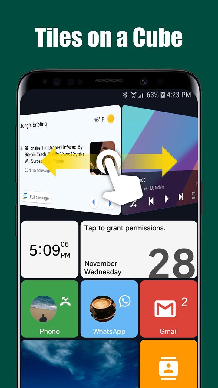 Square Home - Launcher(Premium Unlocked) screenshot image 4