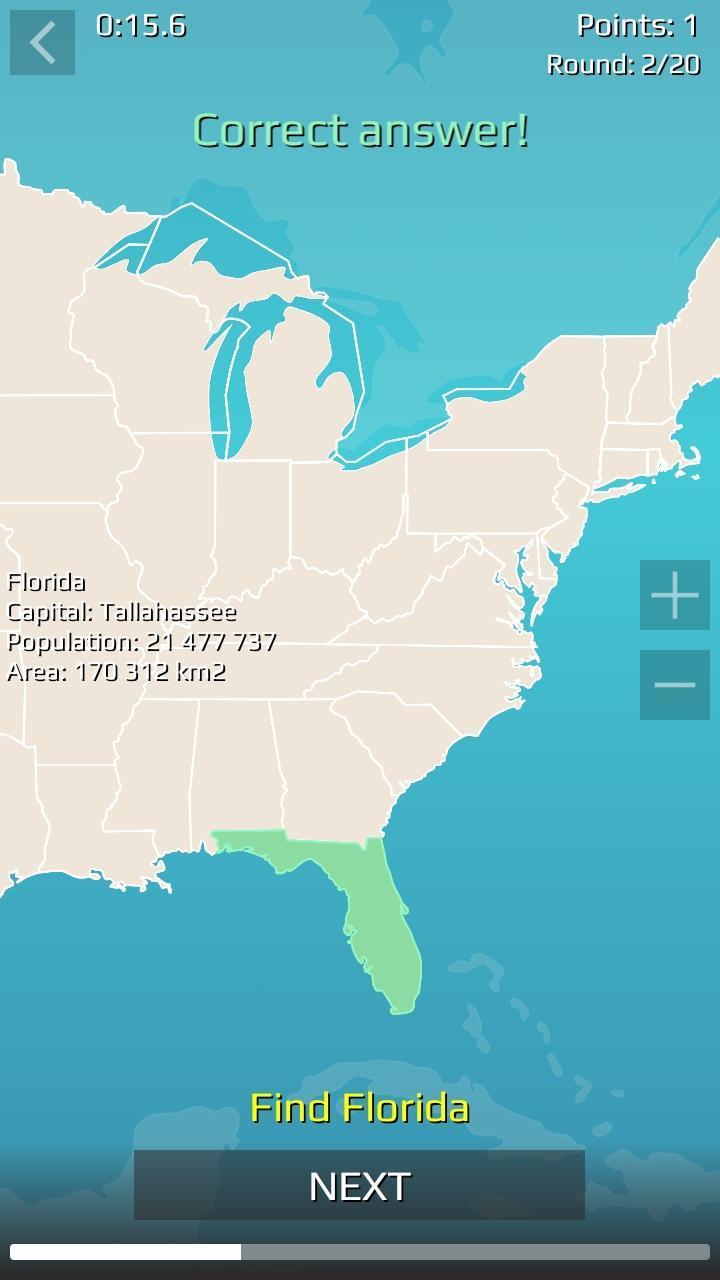 USA Quiz Ảnh chụp màn hình trò chơi