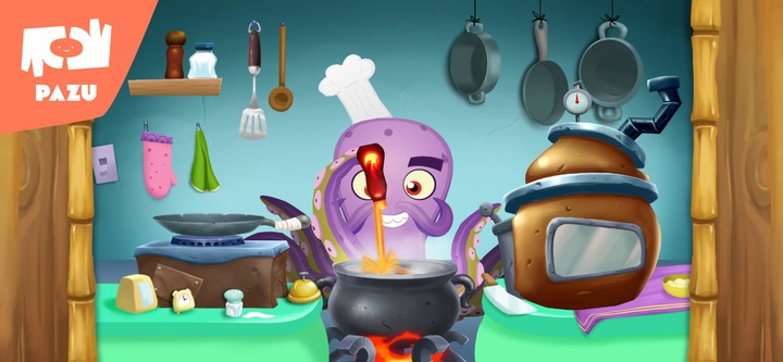 Monster Chef - cooking games for kids and toddlers Ảnh chụp màn hình trò chơi