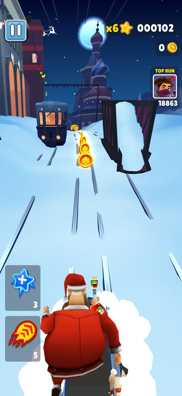 Subway Surf(Snow version) screenshot image 1_playmod.games