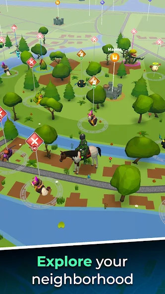 Magic Streets: GPS RPG Go Game Ảnh chụp màn hình trò chơi