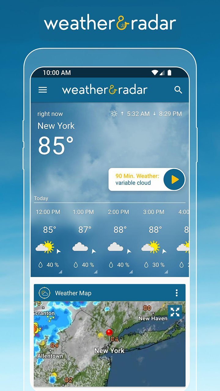 Weather & Radar USA(Mod) screenshot image 1_playmods.games