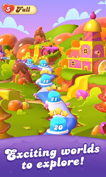 Candy Crush Friends Saga(Large number of life) screenshot image 5_playmods.games