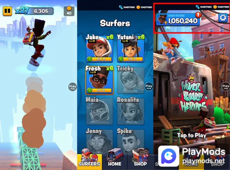 Subway Surfers MOD APK Gameplay Unlock All Characters & Hoverboards Ver  2.8.2 CAMBRIDGE 